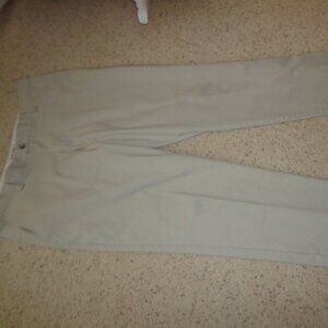 Men's Dockers Classic Fit Pants Khaki Tan W36 L32 Zip/Button Closure Pockets